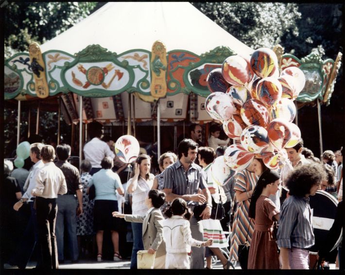 Cavallets a la Catedral per la Diada de 1977.