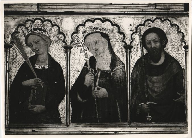 Detail of All Saints Tableau s.XIV St.Cugat
