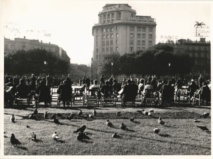 La Plaça de Catalunya de Barcelona en 1961