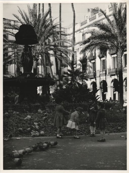 La Plaça Real de Barcelona en 1961