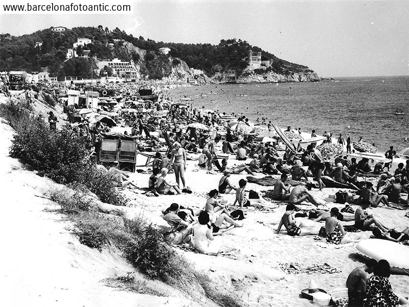 La playa de Lloret de Mar en 1966